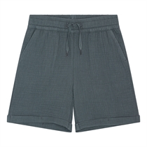 BIRKHOLM Muslin Shorts Skifer Grå